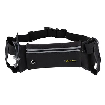 

clever bees Running Hydration Belt,Waterproof Sport Waist Pack with 2 Water Bottles Pocket,Adjustable Running Pouch with Headp