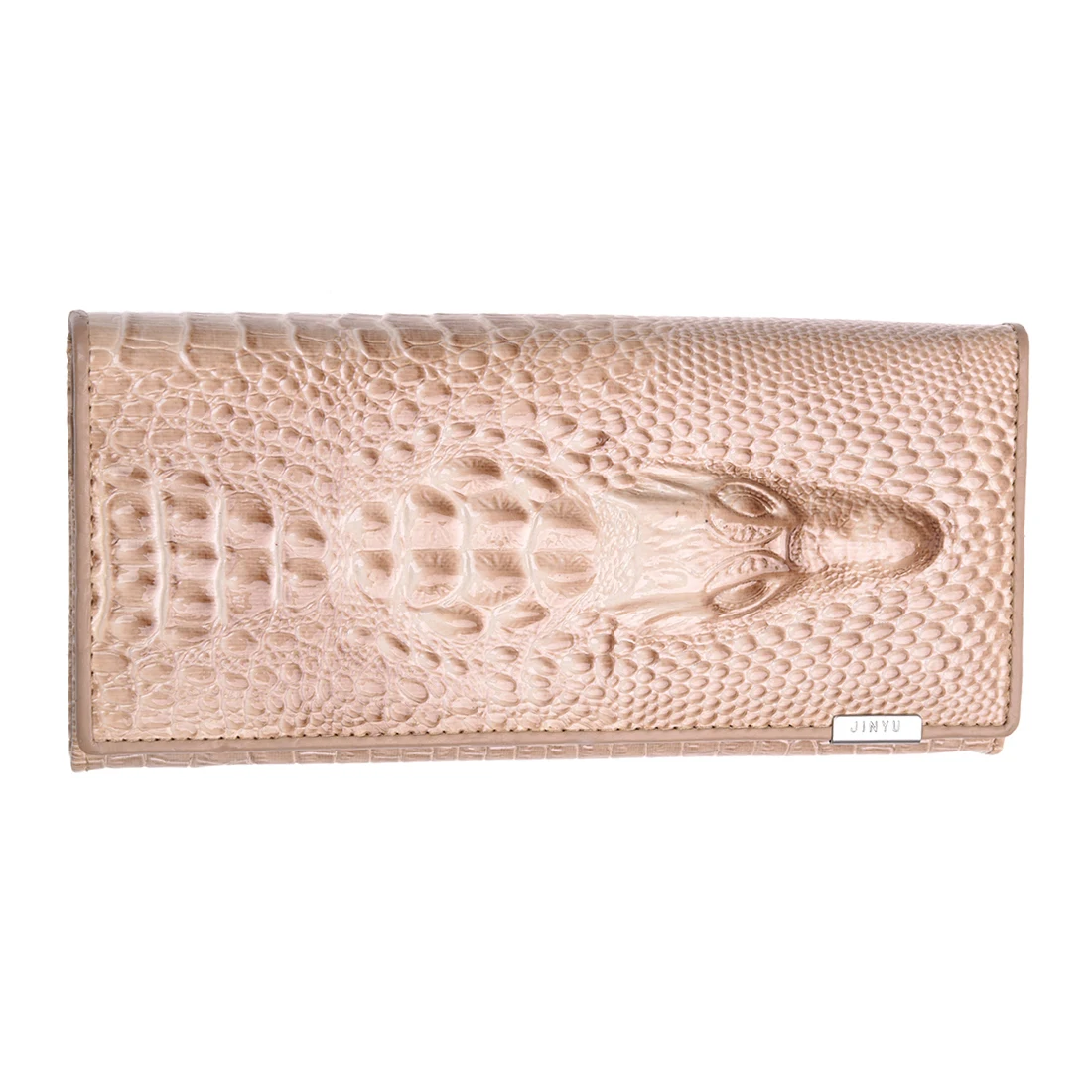 

Wallet For Female Coin Purses Holders Genuine 3D Embossing Alligator Crocodile Long Clutch Wallets