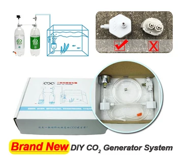 

Aquarium CO2 Valve Diffuser Aquarium DIY CO2 Generator System Kit With Pressure Air Flow Adjustment Water Plant Fish