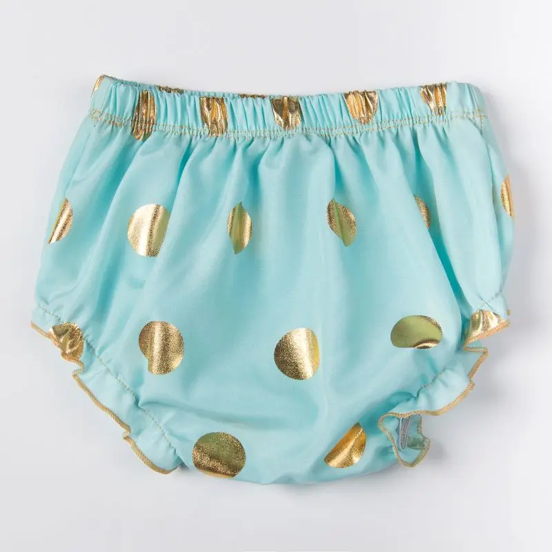 Aqua Baby Girls Bloomers Diaper Cover,gold glitter baby Bloomer,Gold