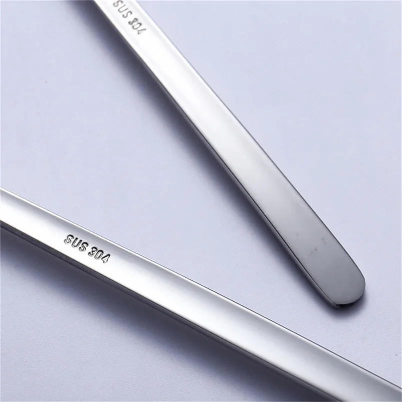 Coffee Latte Spoon Food Grade Stainless Steel Long Handle Glass Ice Cream Sundae Tea Spoon Kitchen Tableware R08 (6)
