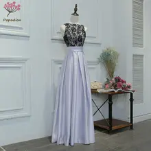 Popodion Большие размеры вечернее платье серый длинное платье Элегантное торжественное платье vestidos vestido de festa longo PRO30052