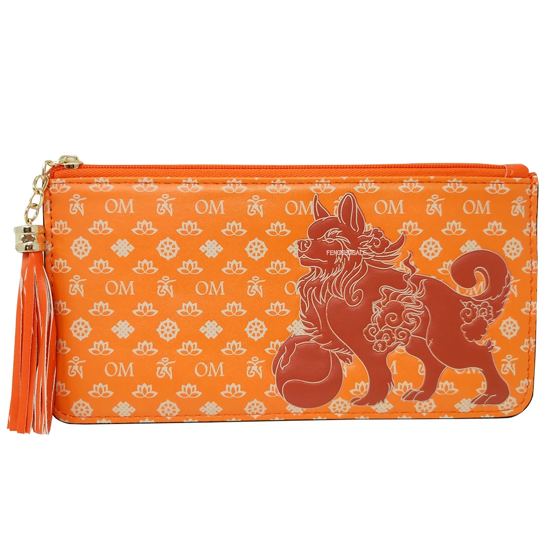 

Feng Shui Lucky Fu Dog Wallet (BROWN) (thin)