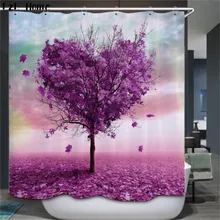 YO CHO Bathroom Shower Curtains colore Tree Design Polyester Waterproof Bath Curtains with Hooks Bathroom Product rideau douche YO CHO Bathroom Shower Curtains colore Tree Design Polyester Waterproof Bath Curtains with Hooks Bathroom Product rideau douche