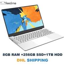 15.6 inch Laptop 8GB RAM Laptop 128GB/256GB/512GB SSD Intel Celeron J3455 1080P FHD display Windows 10 PRO Full Layout Keyboard