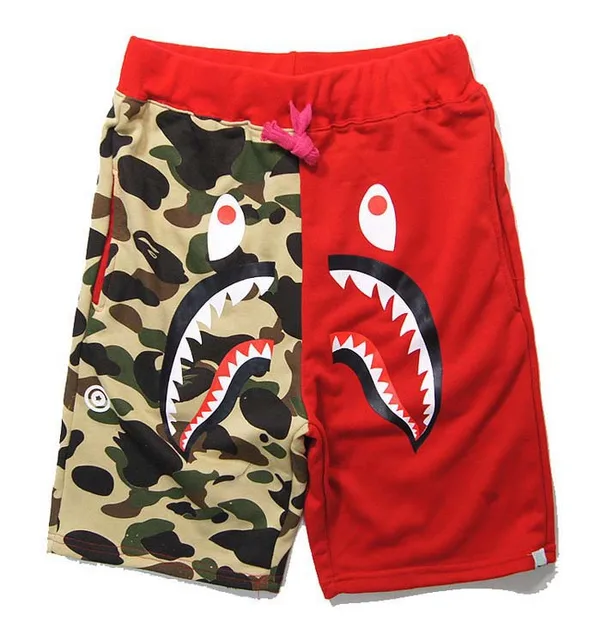 bape yellow shorts