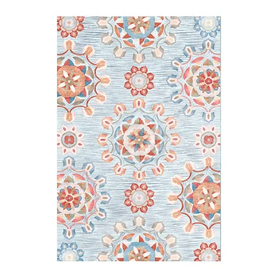 

INS Nordic Retro Ethnic Mandala Round Mat Matting Nordic Printed Round Carpet For Livingroom Kids Room Large Area Rug