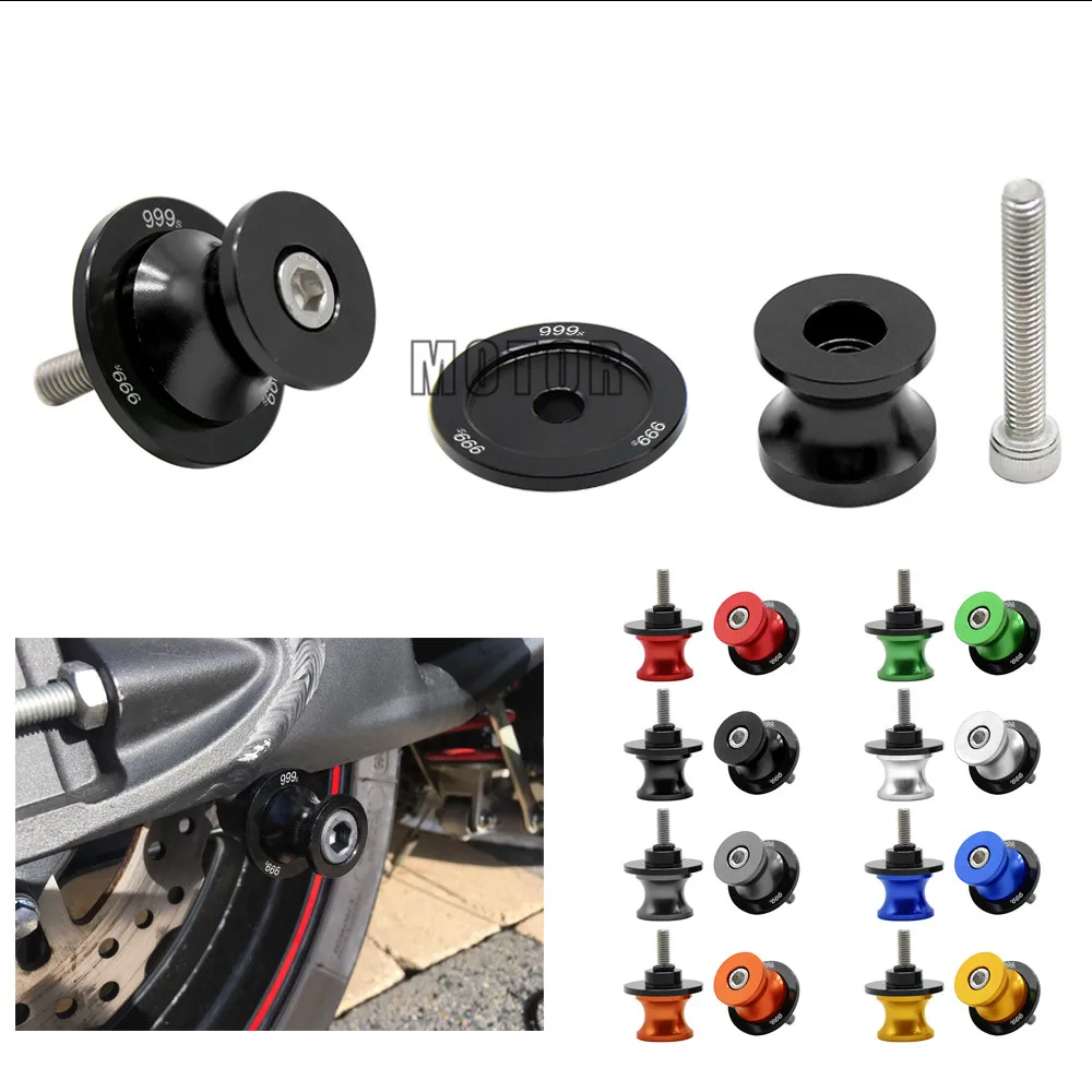 

For Ducati 999s 999S 999 S 999/S 2005 2006 8mm Swingarm Spools Slider CNC Aluminum Motorcycle Rear Swingarm Cover Stands