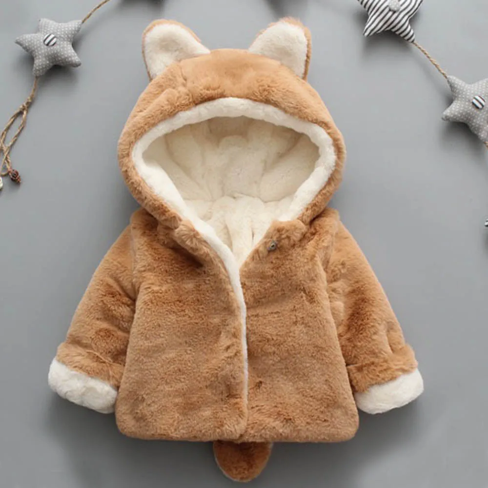 

Winter Baby Coat For Toddler Infant Girls Boys Autumn Hooded Coat Cloak Jacket casacos infantil Thick Warm Clothes Baby jas 2019