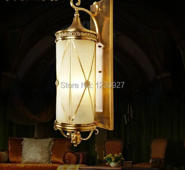 3 X 3w Led Wall Lamp Copper American Light Soldering Copper Lamps Villa