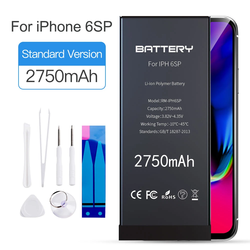 3 8 мАч Замена В iPhone 6 6sp в батарея для iphone высокой емкости 2750 литий-ионная с