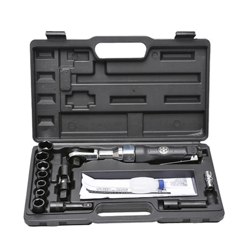 

Borntun 1/2" Pneumatic Air Ratchet Wrench Socket Work Setting Max. M16 Screw Pneumatic Tools Kit Car Repairing Maintenance Tools