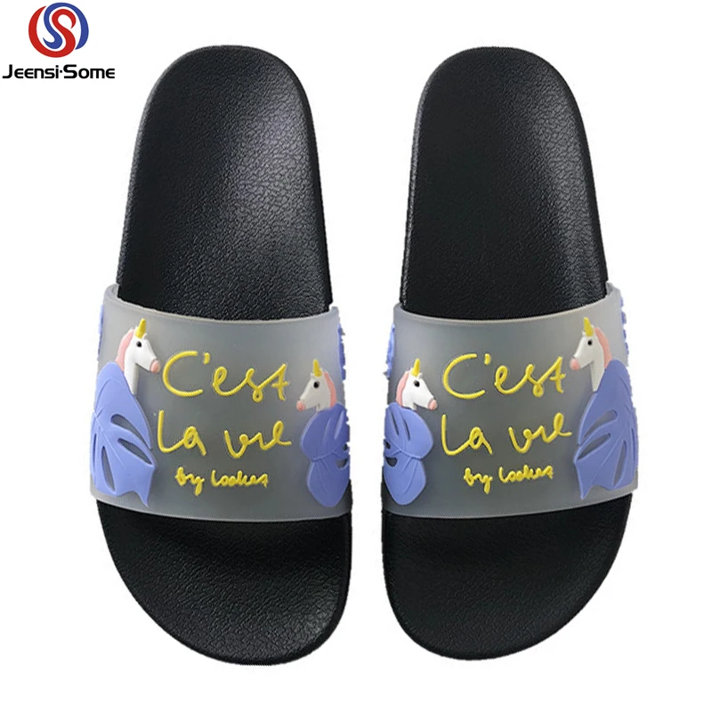 Us 1299 35 Offchildren Unicorn Shoe Kids Flip Flops Girls Beach Slippers Baby Barefoot Shoes Kids Swim Water Slippers Sea Shoes Summer 36 40 In