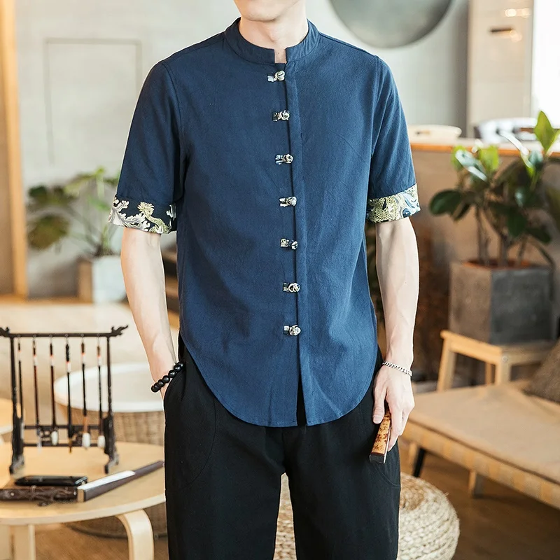 Yukata Kimono Japones Summer Online Chinese Store Shirt Kimono Karate Samurai Costume Haori Japanese Pajamas Mens FF2088 japanese kimono,japanese kimono cardigan,japanese kimono shirt