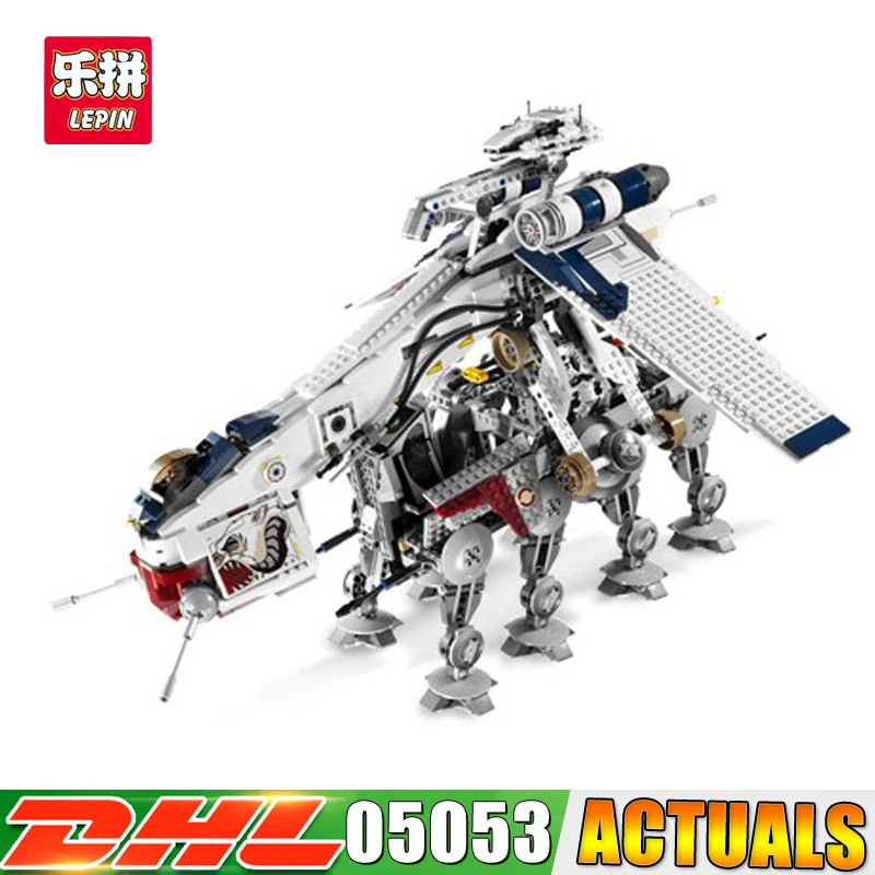 

2018 LP 05053 Star New Wars 1788Pcs Genuine Series The Republic Dropship Set Building Blocks Bricks Children Toy 10195