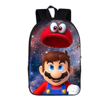 

Children School Bags Cartoon Super Mario Printing Backpacks For Boys Girls Mario Bros Bag Students Satchel Birthdays Gifts