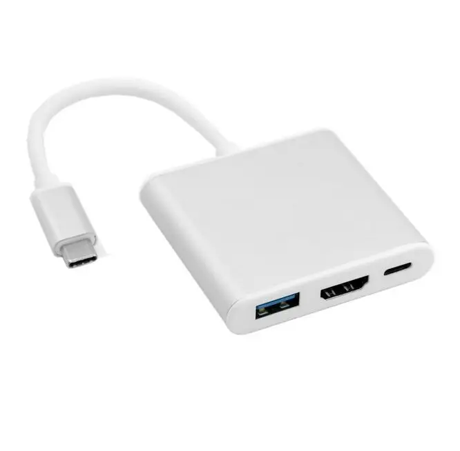 Usb type-C к HDMI USB 3,0 адаптер для зарядки конвертер USB-C 3,1 адаптер для MacBook Pro Pixel huawei Mate10 samsung