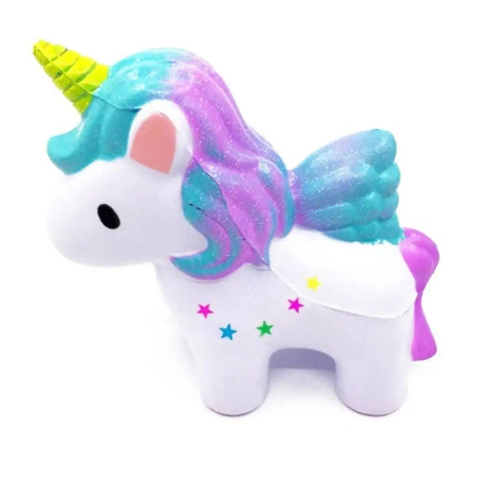

Slow Rebound Stress Reliever Toy PU Squishy Unicorn Cute Kid Toy Colorful Decompression toy Gift