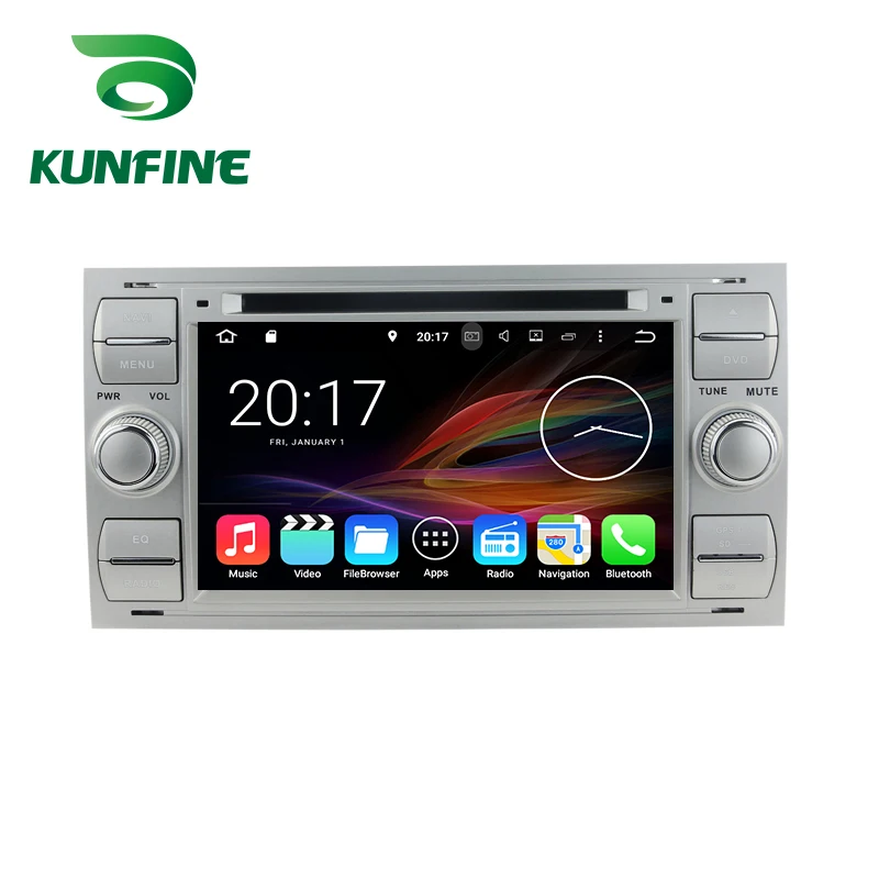 Android Car DVD GPS Navigation Multimedia Player Car Stereo For Ford focus 1999-2008 silver Radio Headunit (1)