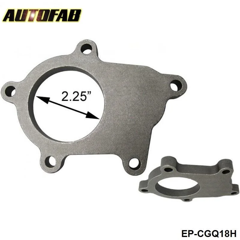 AUTOFAB - T04E T3/T4 430 5-bolt TURBO OUTLET DUMP PIPE MILD STEEL FLANGE/ exhaust housing outlet Flange AF-CGQ18H