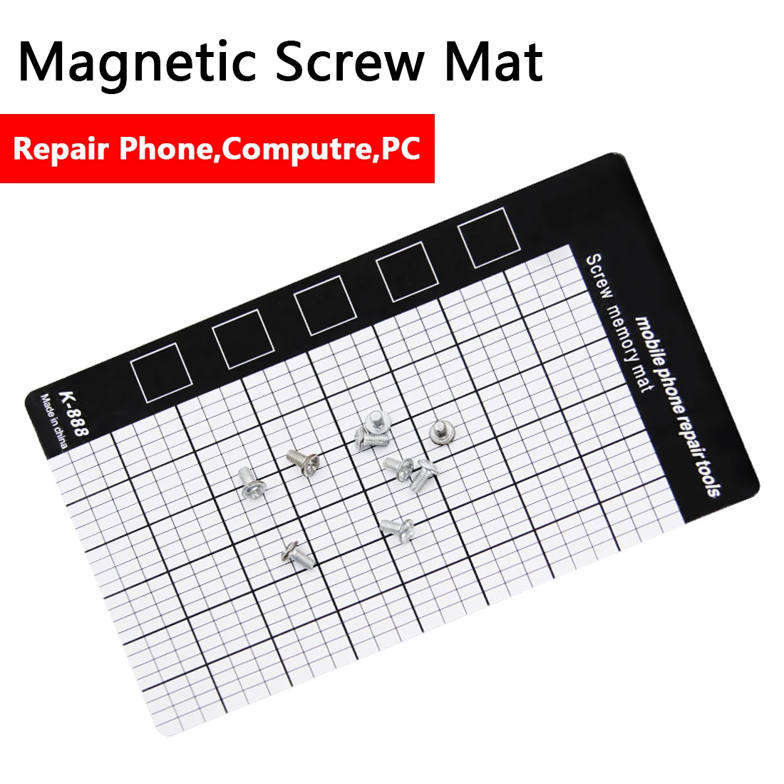 Магнитный рабочий коврик 145x90 мм ручные инструменты Магнитный винт коврик карта памяти рабочий коврик Инструменты для ремонта мобильного телефона