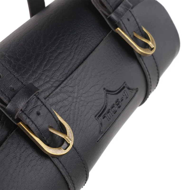 Clearance B-soul Retro Bicycle Tail Bag Functional Waist PU Leather Cycling Bag Saddle Rear Pannier Personalized Riding Vintage Bike Bag 5