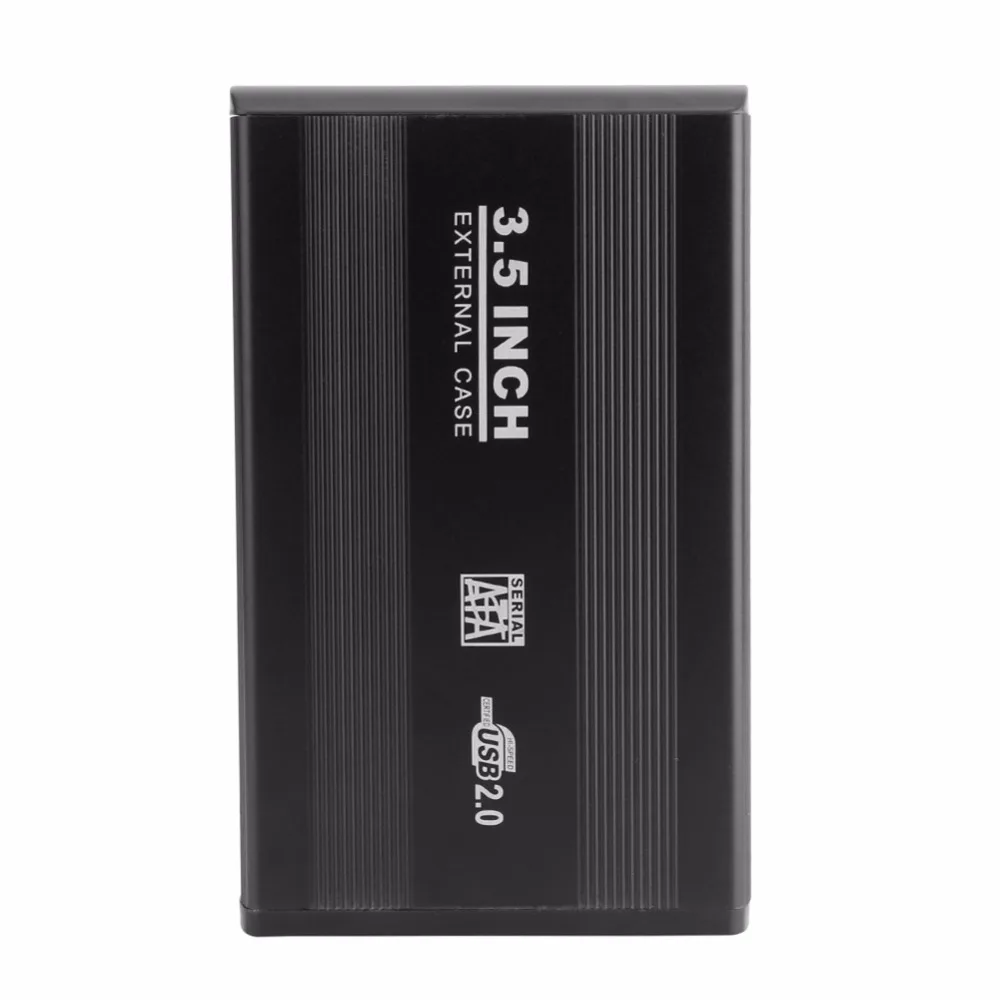 NEW 3.5 inch USB 2.0 High Speed External SATA HDD Hard Drive Disk Case Enclosure Box with LED Indicator
