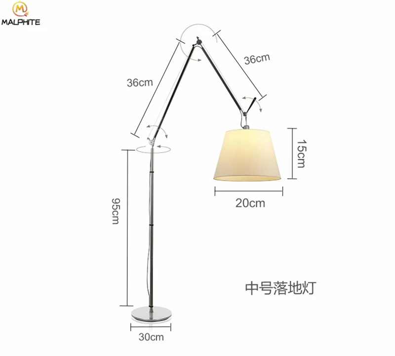 Современные свободные стоячие лампы для гостиной, светодиодные торшеры, прикроватная тумбочка для спальни, железное складное освещение, светильник для домашнего декора