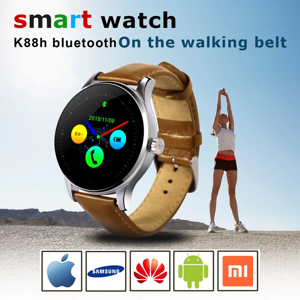 Accewit K88H Bluetooth Smartwatch Ronde Waterdicht Smart Horloge  Hartslagmeter Stappenteller Horloge voor Android Samsung IOS|bluetooth  smartwatch|smart watch heart ratesmartwatch round - AliExpress