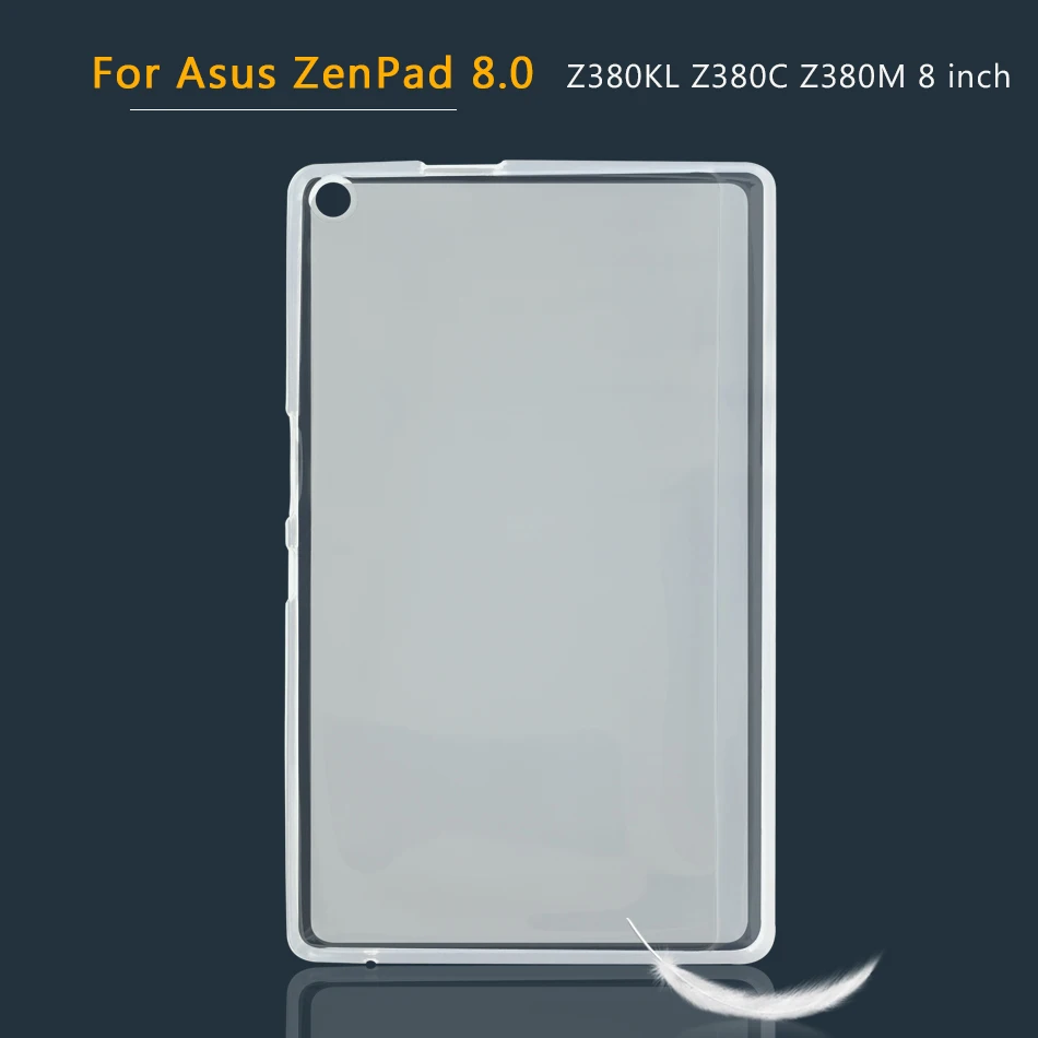 Силиконовый чехол для Asus Fonepad 7 8 FE380CG/ZenPad 10 8 7/Zen Pad 3S 10/C 7,0/S 8,0 Z301M Z380M Z380KL Z170C Мягкий ТПУ чехол - Цвет: ZenPad 8 Z380