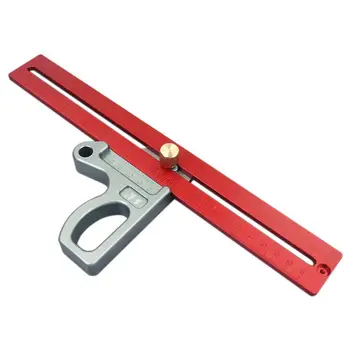 

BMBY-fengsen Aluminum Alloy crossed ruler woodworking Scriber Woodworking Ruler
