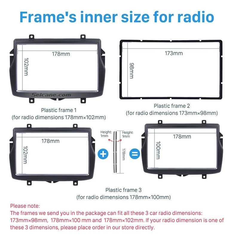 Seicane 2 Дин радио фасции Для Daewoo Royale русский/ЛАДА Веста стерео установка монтируется рамка панель установка