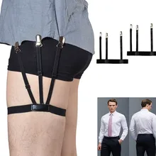 1 пара для мужчин s Рубашка Остается держатель подвязки Регулируемая рубашка держатели сопротивление ремень рубашка подтяжки для мужчин запорные зажимы