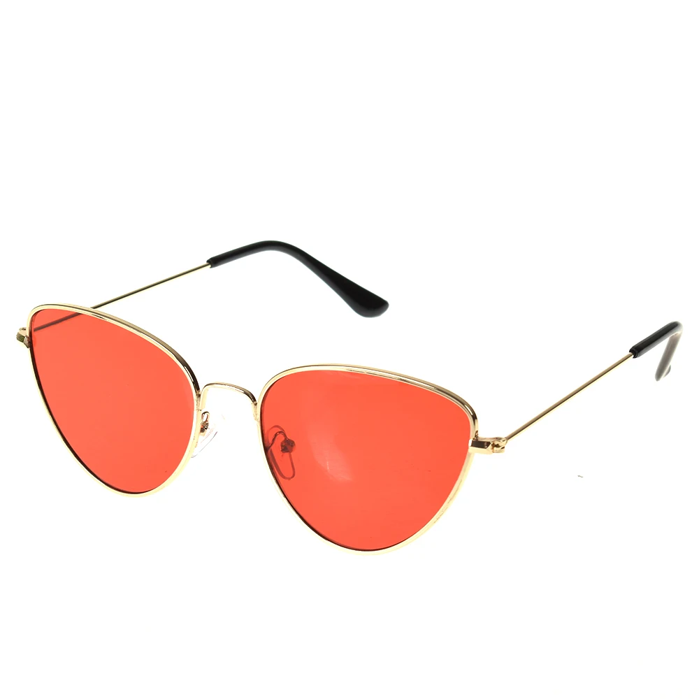 1 x Солнцезащитные очки трендовые Новые Кошачий глаз металлические солнцезащитные очки ретро очки для мужчин и женщин модные очки и аксессуары вечерние