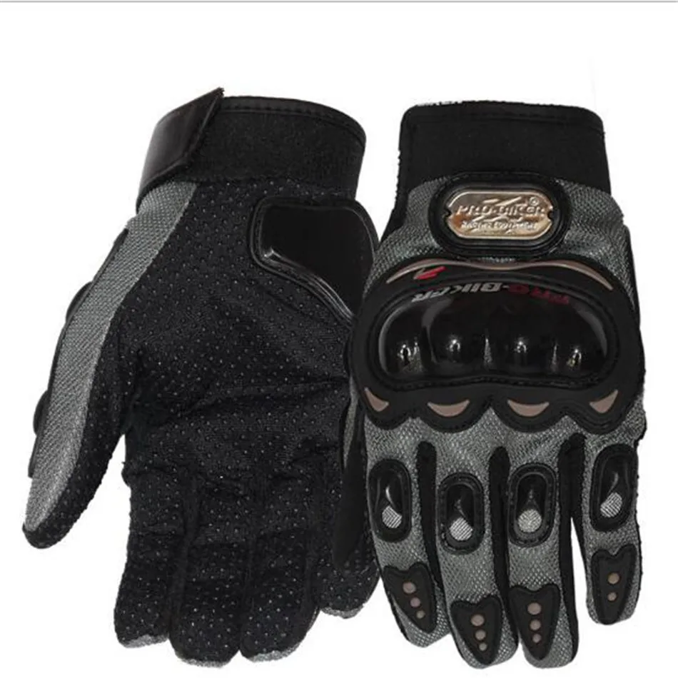 Guantes luvas PRO байкерские перчатки moto rcross полный палец мужские и женские мотоциклетные перчатки велосипедные перчатки - Цвет: Dray