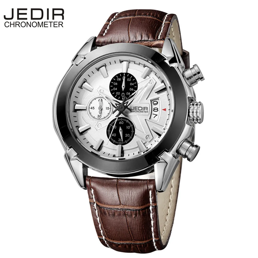 

JEDIR Relogio Masculino Mens Watches Men Sport Chronograph 6 Hands Date Function Casual Quartz Watch Diver Hour reloj hombre N83