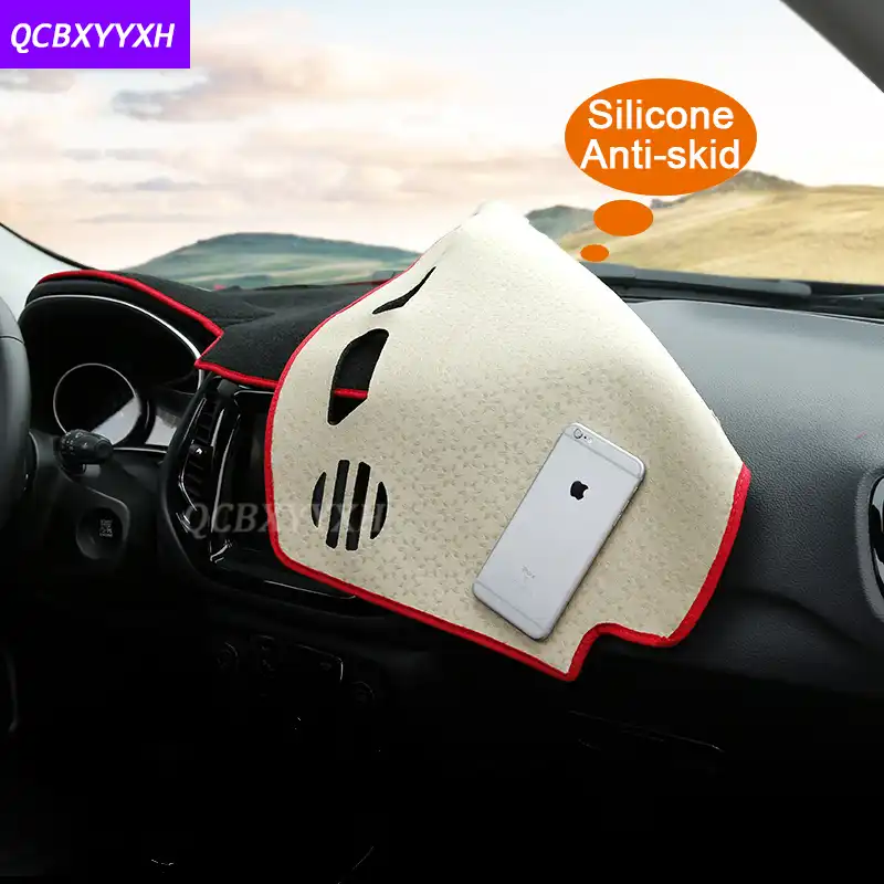 Duokon Tapis de protection pour tableau de bord de voiture antid/érapant pour Macan 2017 Noir