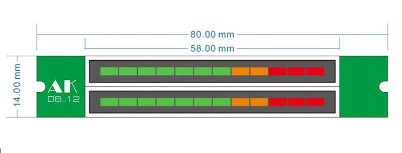 Новая версия мини двойной 12 уровень индикатор VU метр стерео усилитель доска регулируемый светильник скорость доска с AGC