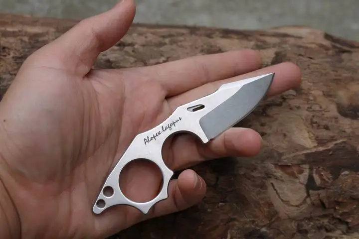 EDC Knife N690 Steel Riding Fishing Small Straight Knife Mountaineering Defense Tools Small Cutter