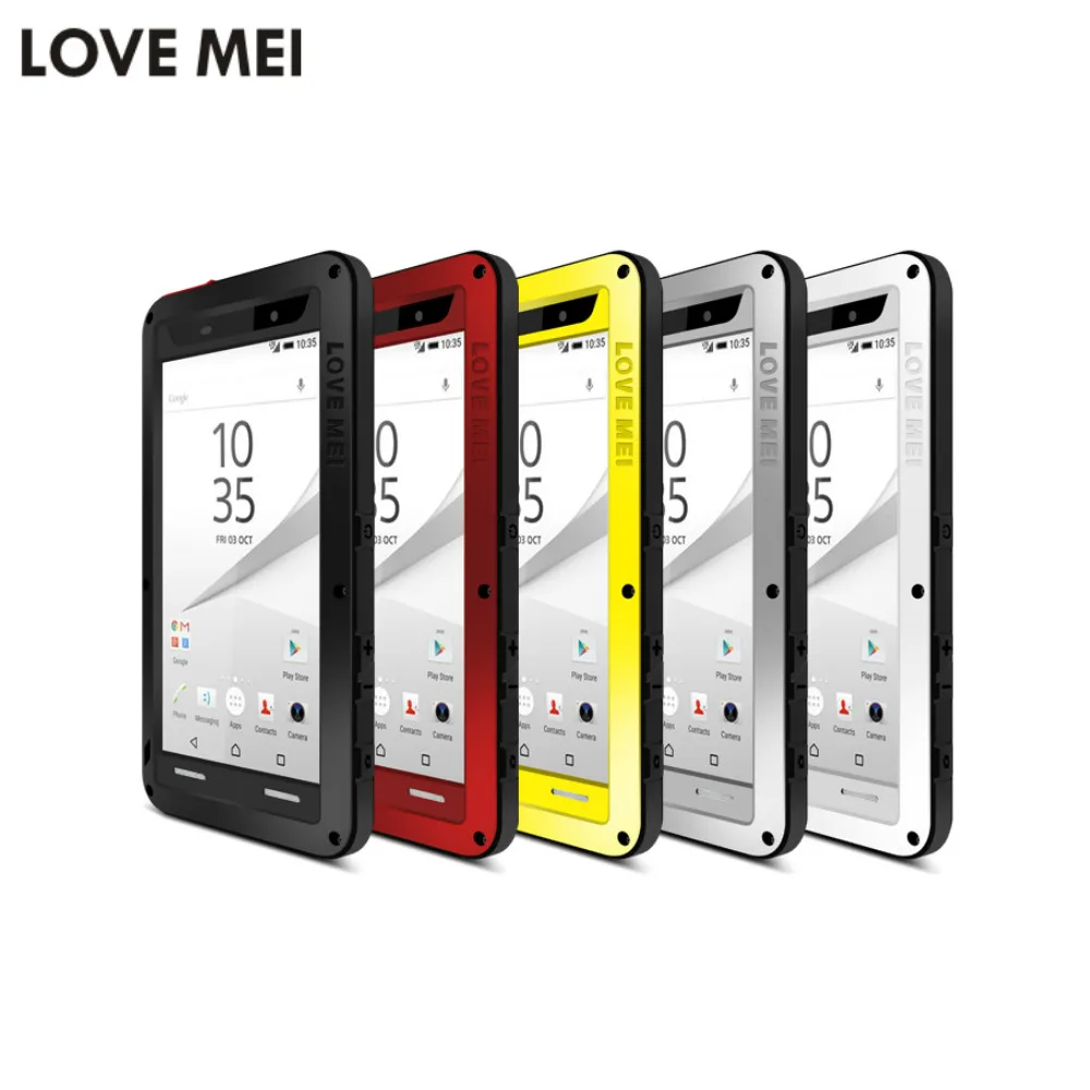 bilder für Z5 Kompakten Gehäuse Liebe Mei Leistungsstarke Fall Für Sony Xperia Z5 Kompakten Wasserdicht Stoßfest Metall Aluminium Gorilla Glas Abdeckung bilder für Z5 Kompakten Gehäuse Liebe Mei Leistungsstarke Fall Für Sony Xperia Z5 Kompakten Wasserdicht Stoßfest Metall Aluminium Gorilla Glas Abdeckung