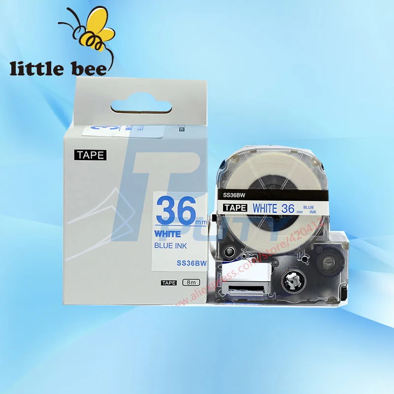 1Pc Compatible for EPSON LC-7WLN Blue on White label tape | Компьютеры и офис