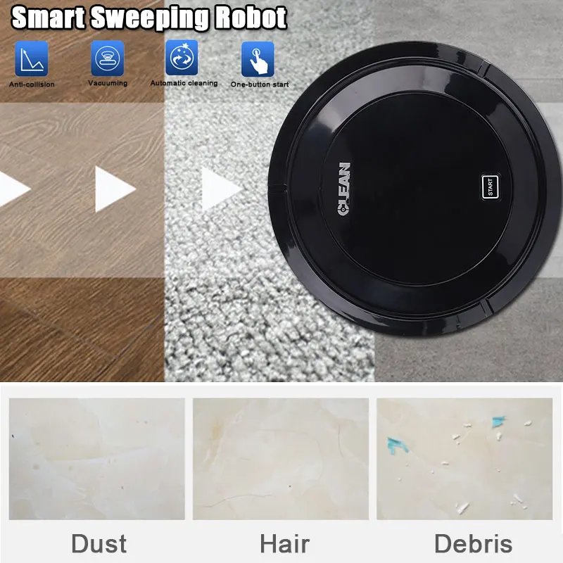 

2019 Drop Shpping Helper Smart Vacuum Cleaner Auto Sweeping Robot Rechargeable Electric Vacuum Cleaners Auto Cleaning Robot