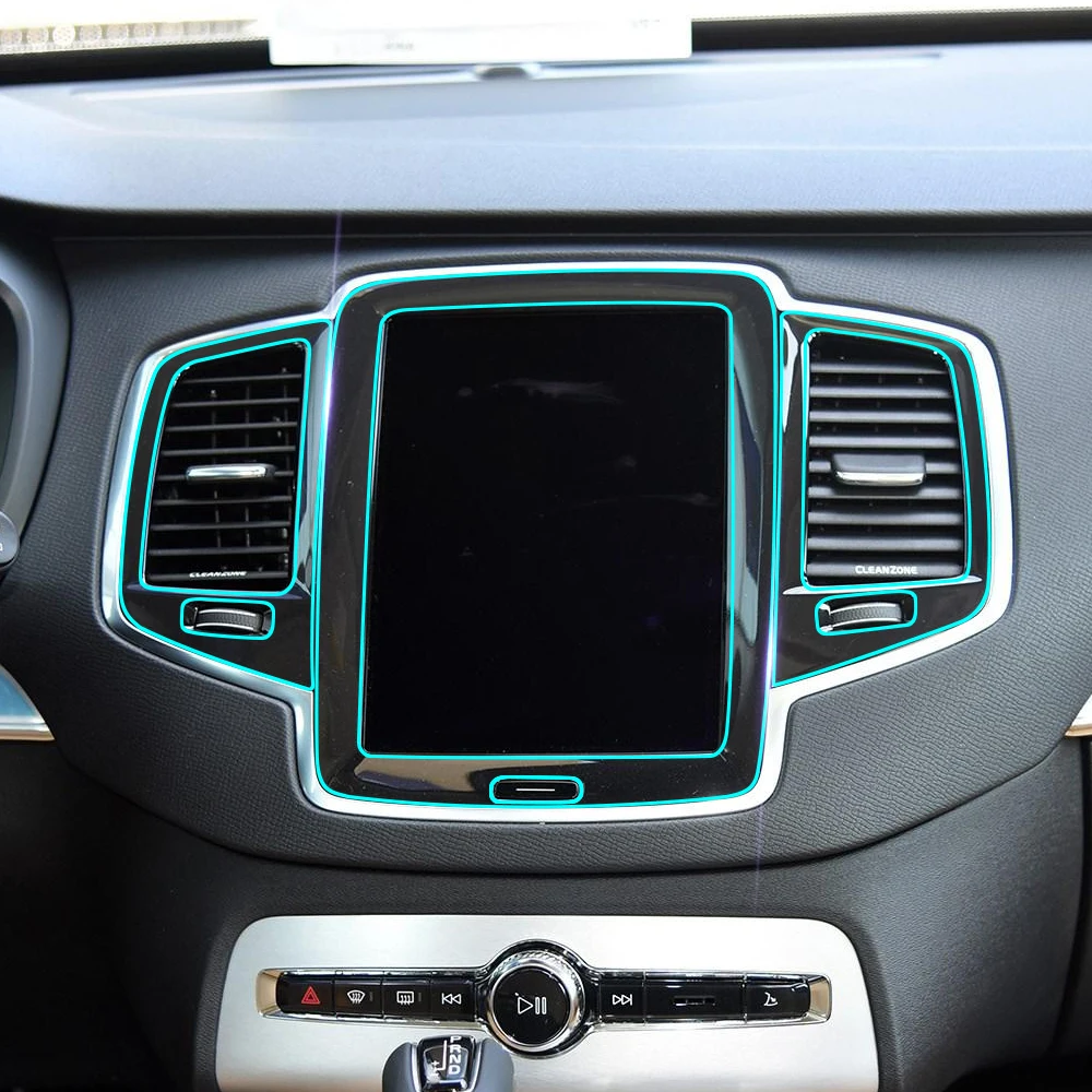 

Anti Scratch Car Center Console Control Gear Panel Kit Interior Trim Protective Film Sticker for Volvo xc90 2017 Accessories