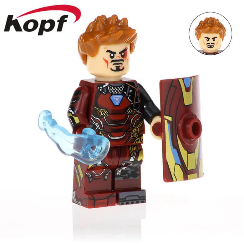 

20Pcs XH 942 Avenger 3 Building Blocks Iron Man Learning Vision Bricks Collection Figures Action For Children Toys