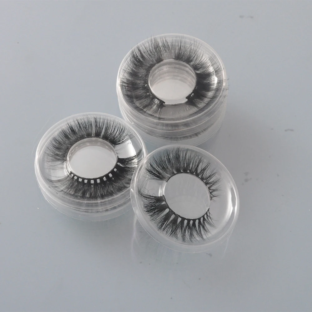 

10 pair/pack false eyelashes wholesale mix individual 3d mink lashes faux cils fake full strips with round tray no packaging box