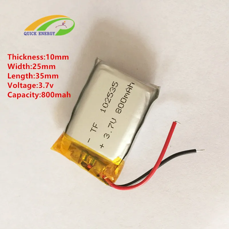 thium polymer battery 102535GPS Navigator MP3 / MP4 speaker Bluetooth cell tachograph | Электроника