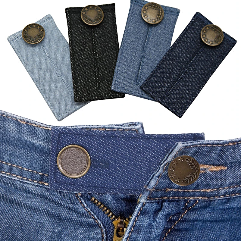 Unisex Skirt Trousers Jeans Waist Expander Waistband Extender Button ...