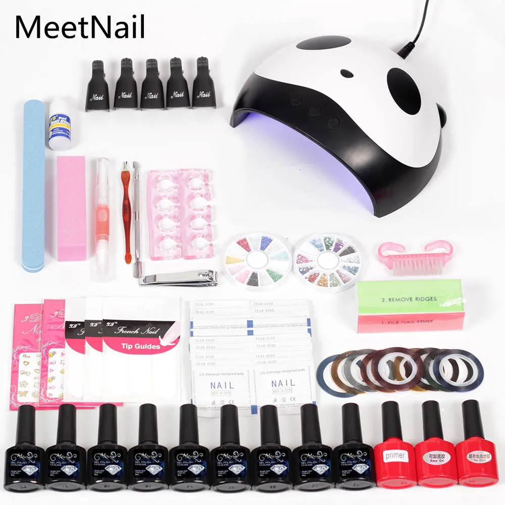 

Nail set 48w/36w/24w/6w uv Lamp Dryer with gel Nail Polish Soak off Manicure Nail Decoration Nail Polish kit for Nail art Tools