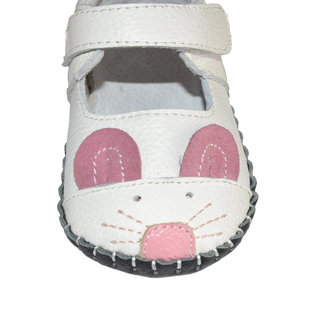 Обувь для маленьких девочек; обувь из натуральной кожи с мягкой подошвой; обувь для грудных детей; симпатичная обувь с 3D мышкой; цвет белый, синий; zapatos de bebe