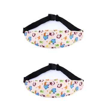 

2Pcs/set Lovely Baby Head Support Belt Adjustable Saftey Seat Head Fastening Positioner Baby Supplies Dropshipping